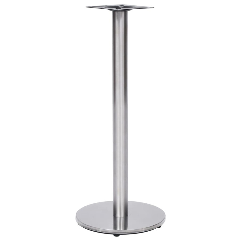 Picior masă de bistro, argintiu, Ø45x107 cm, oțel inoxidabil, cu aspect industrial - WOODBB3363