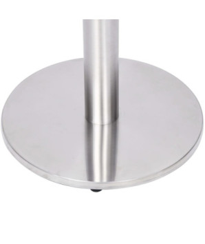 Picior masă de bistro, argintiu, Ø45x107 cm, oțel inoxidabil, cu aspect industrial - WOODBB3363