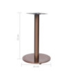 Picior masă de bistro, auriu, Ø45x72 cm, oțel inoxidabil, cu aspect industrial - WOODBB3364 Picior masă de bistro, auriu, Ø45x72 cm, oțel inoxidabil, cu aspect industrial - WOODBB3364