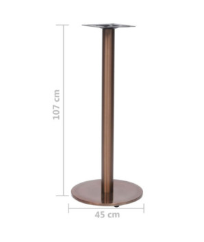 Picior masă de bistro, auriu, Ø45x107 cm, oțel inoxidabil, cu aspect industrial - WOODBB3365