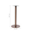 Picior masă de bistro, auriu, Ø45x107 cm, oțel inoxidabil, cu aspect industrial - WOODBB3365 Picior masă de bistro, auriu, Ø45x107 cm, oțel inoxidabil, cu aspect industrial - WOODBB3365