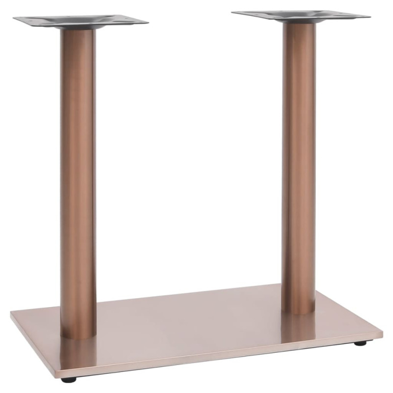 Picior masă de bistro, alamă, 70x40x72 cm, oțel inoxidabil, cu aspect industrial - WOODBB3366