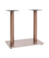 Picior masă de bistro, alamă, 70x40x72 cm, oțel inoxidabil, cu aspect industrial - WOODBB3366