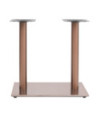 Picior masă de bistro, alamă, 70x40x72 cm, oțel inoxidabil, cu aspect industrial - WOODBB3366