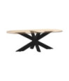Picior masă de cafea, formă de păianjen, negru, 98x58x(42-43) cm, oțel - WOODBB3367
