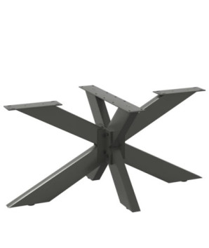 Picior masă de cafea, formă de păianjen, antracit, 98x58x(42-43) cm, oțel - WOODBB3369