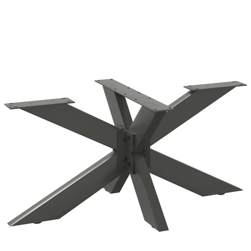 Picior masă de cafea, formă de păianjen, antracit, 98x58x(42-43) cm, oțel - WOODBB3369 Picior masă de cafea, formă de păianjen, antracit, 98x58x(42-43) cm, oțel - WOODBB3369
