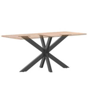 Picior masă de sufragerie, formă de păianjen, antracit, 120x68x(72-73) cm, oțel - WOODBB3373