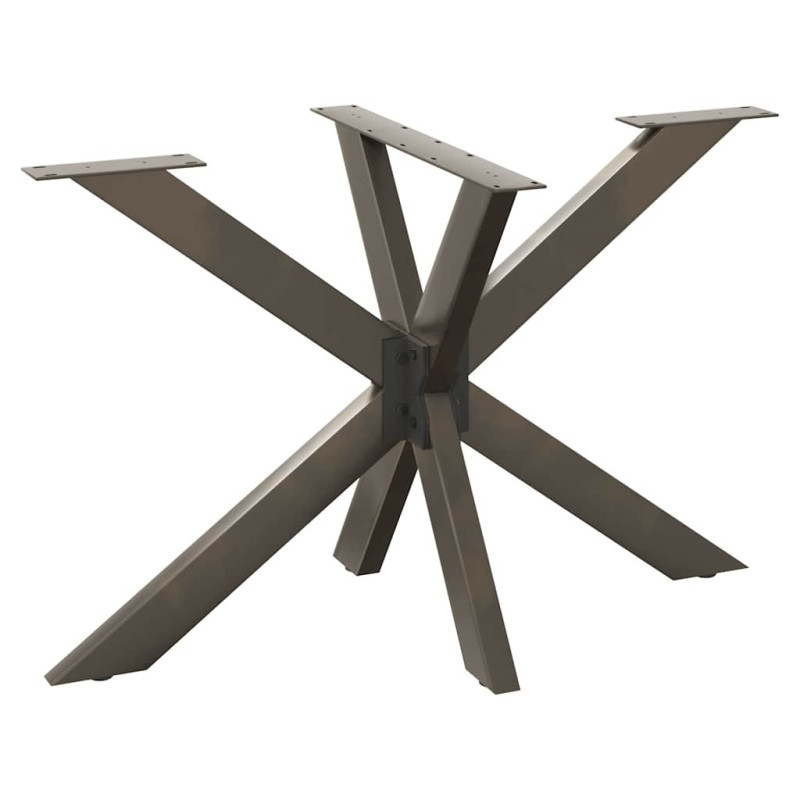 Picior masă de sufragerie în formă de păianjen, negru, 120x68x(72-73) cm, oțel - WOODBB3374
