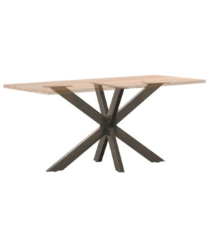 Picior masă de sufragerie în formă de păianjen, negru, 120x68x(72-73) cm, oțel - WOODBB3374
