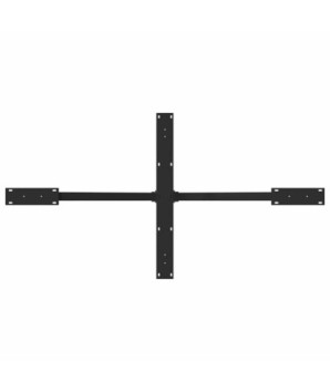 Picior masă de sufragerie în formă de păianjen, negru, 150x78x(72-73) cm, oțel - WOODBB3375