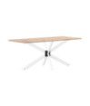 Picior masă de sufragerie, formă de păianjen, alb, 150x78x(72-73) cm, oțel - WOODBB3376 Picior masă de sufragerie, formă de păianjen, alb, 150x78x(72-73) cm, oțel - WOODBB3376