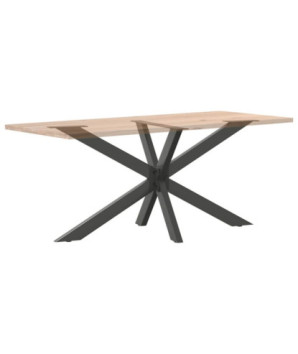 Picior masă de sufragerie, formă de păianjen, antracit, 150x78x(72-73) cm, oțel - WOODBB3377