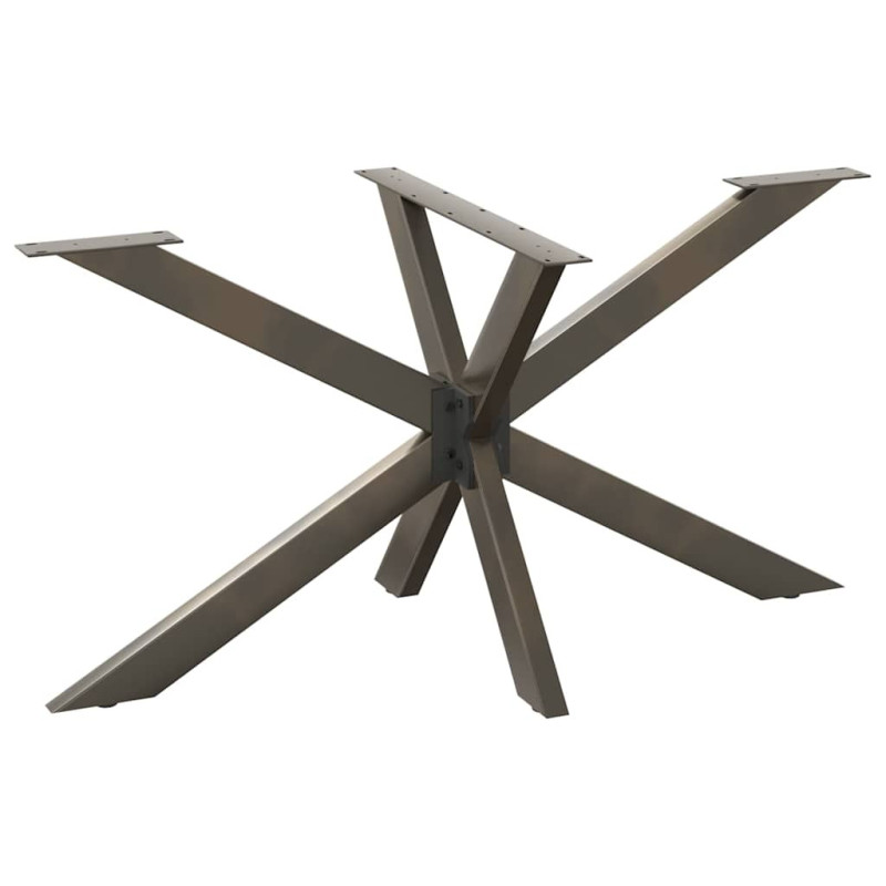 Picior masă de sufragerie în formă de păianjen, negru, 150x78x(72-73) cm, oțel - WOODBB3378