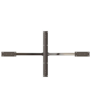 Picior masă de sufragerie în formă de păianjen, negru, 150x78x(72-73) cm, oțel - WOODBB3378