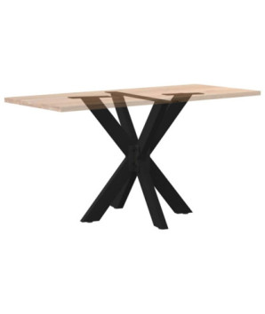 Picior masă de sufragerie, formă de păianjen, negru, 85x85x(72-73) cm, oțel - WOODBB3379