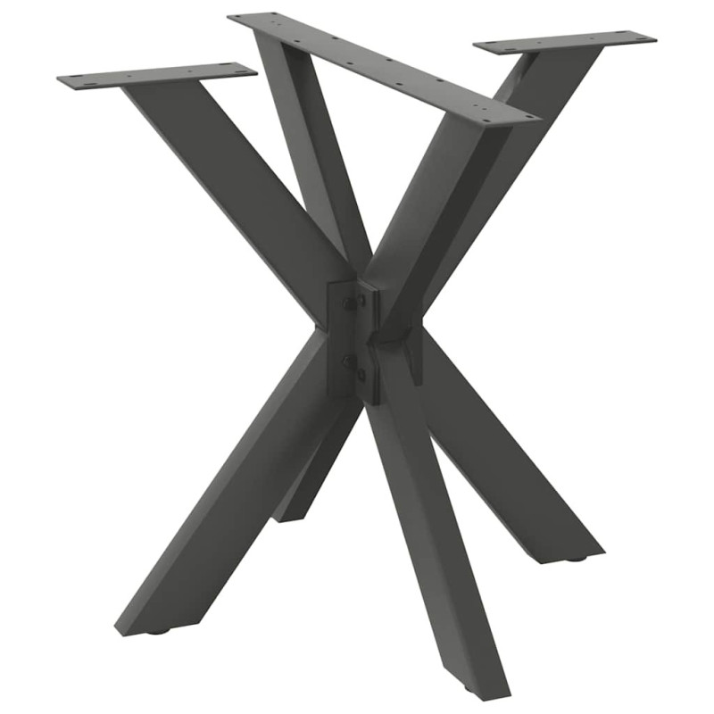 Picior masă de sufragerie, formă de păianjen, antracit, 85x85x(72-73) cm, oțel - WOODBB3381 Picior masă de sufragerie, formă de păianjen, antracit, 85x85x(72-73) cm, oțel - WOODBB3381