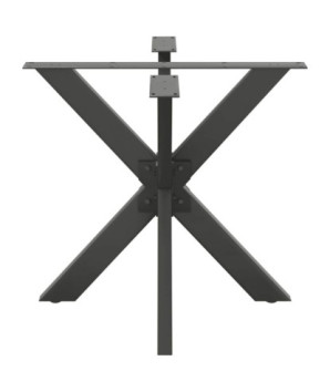 Picior masă de sufragerie, formă de păianjen, antracit, 85x85x(72-73) cm, oțel - WOODBB3381