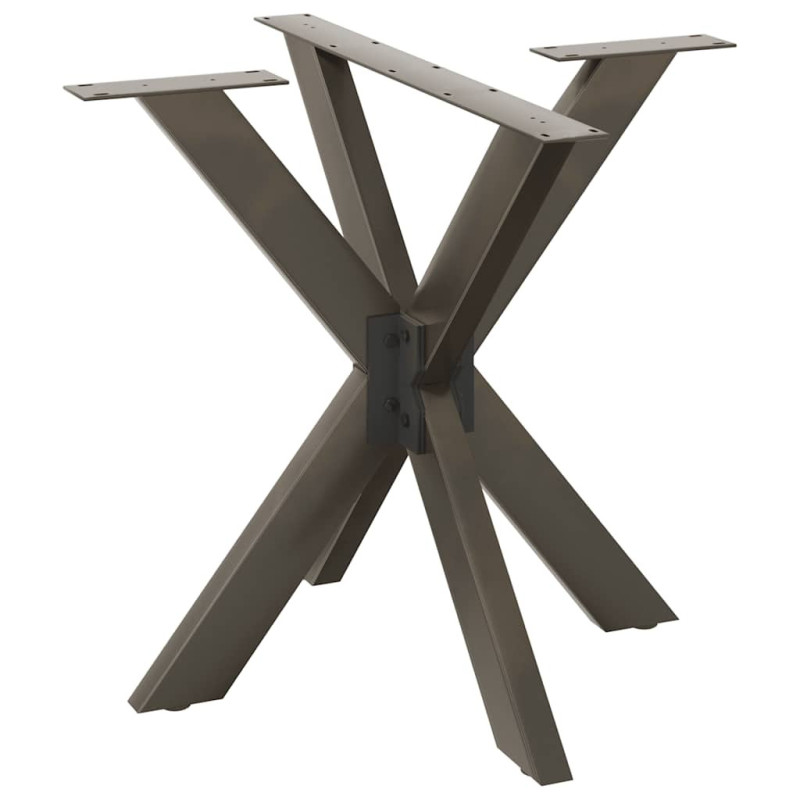 Picior masă de sufragerie, formă de păianjen, negru, 85x85x(72-73) cm, oțel - WOODBB3382