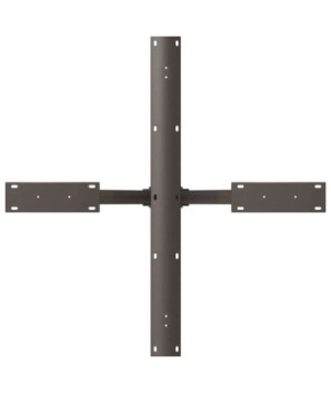 Picior masă de sufragerie, formă de păianjen, negru, 85x85x(72-73) cm, oțel - WOODBB3382