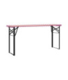Picior de masă pentru bere 2 pcs Negru 39 x 3 x 75 cm - WOODBB3383
