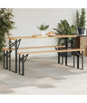 Picior de masă pentru bere 2 pcs Negru 39 x 3 x 75 cm - WOODBB3383