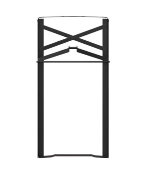 Picior de masă pentru bere 2 pcs Negru 39 x 3 x 75 cm - WOODBB3383