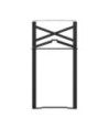 Picior de masă pentru bere 2 pcs Negru 39 x 3 x 75 cm - WOODBB3383