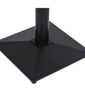 Masă Bistro Ø40 cm Lemn Reciclat + Picior Fontă Negru 41x41x72 cm