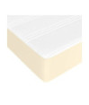Saltea cu arcuri buzunar, fermitate medie, crem, 140x190x20 cm, piele ecologică - WOODBB3397 Saltea cu arcuri buzunar, fermitate medie, crem, 140x190x20 cm, piele ecologică - WOODBB3397