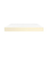 Saltea cu arcuri buzunar, fermitate medie, crem, 180x200x20 cm, piele ecologică - WOODBB3399