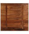 Masă pătrată cu aspect industrial, din lemn masiv reciclat, 70x70 cm Masă pătrată cu aspect industrial, din lemn masiv reciclat, 70x70 cm