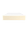 Saltea cu arcuri buzunar, fermitate medie, crem, 90x190x20 cm, piele ecologică - WOODBB3408