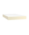 Saltea cu arcuri buzunar, fermitate medie, crem, 120x200x20 cm, piele ecologică - WOODBB3409