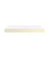 Saltea cu arcuri buzunar, fermitate medie, crem, 120x200x20 cm, piele ecologică - WOODBB3409