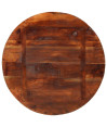 Masă rotundă cu aspect industrial, din lemn masiv reciclat, Ø70x3,8 cm Masă rotundă cu aspect industrial, din lemn masiv reciclat, Ø70x3,8 cm