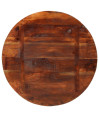 Masă rotundă cu aspect industrial, din lemn masiv reciclat, Ø80x75,8 cm Masă rotundă cu aspect industrial, din lemn masiv reciclat, Ø80x75,8 cm