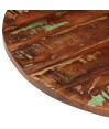 Masă rotundă cu aspect industrial, din lemn masiv reciclat, Ø80x75,8 cm Masă rotundă cu aspect industrial, din lemn masiv reciclat, Ø80x75,8 cm