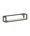 Rafturi de perete, 2 buc., 80 cm, lemn reciclat, cu aspect industrial - WOODBB52