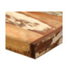 Masă de bucătărie pentru 6 persoane, aspect industrial, din lemn masiv reciclat, dreptunghiulară, 180 x 90 x 77 cm Masă de bucătărie pentru 6 persoane, aspect industrial, din lemn masiv reciclat, dreptunghiulară, 180 x 90 x 77 cm
