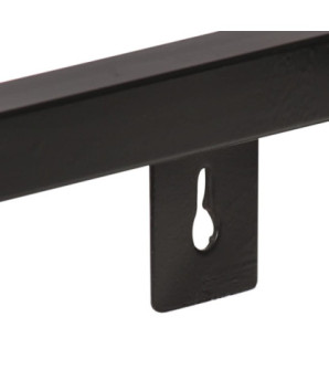 Rafturi de perete, 2 buc., 80 cm, lemn reciclat, cu aspect industrial - WOODBB52