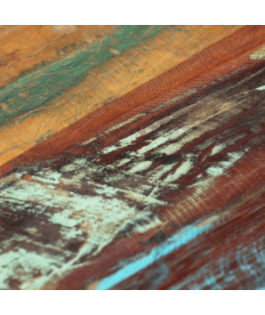 Măsuță cafea elegantă, din lemn masiv reciclat, dreptunghiulară, 120 x 50 x 30 cm, handmade