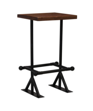 Set mobilier de bar, 3 piese, lemn reciclat, cu aspect retro - WOODBB368