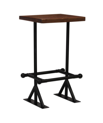 Set mobilier de bar, 3 piese, lemn reciclat, cu aspect retro - WOODBB368
