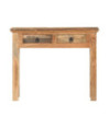 Masă consolă 90,5x30x75cm lemn masiv de acacia și lemn reciclat, cu aspect rustic - WOODBB54