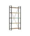 Bibliotecă cu aspect industrial, din lemn masiv reciclat, cu 5 rafturi, 90 x 30 x 180 cm, handmade Bibliotecă cu aspect industrial, din lemn masiv reciclat, cu 5 rafturi, 90 x 30 x 180 cm, handmade