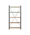 Bibliotecă cu aspect industrial, din lemn masiv reciclat, cu 5 rafturi, 90 x 30 x 180 cm, handmade Bibliotecă cu aspect industrial, din lemn masiv reciclat, cu 5 rafturi, 90 x 30 x 180 cm, handmade
