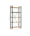 Bibliotecă cu aspect industrial, din lemn masiv reciclat, cu 5 rafturi, 90 x 30 x 180 cm, handmade Bibliotecă cu aspect industrial, din lemn masiv reciclat, cu 5 rafturi, 90 x 30 x 180 cm, handmade