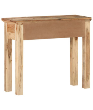Masă consolă 90,5x30x75cm lemn masiv de acacia și lemn reciclat, cu aspect rustic - WOODBB54