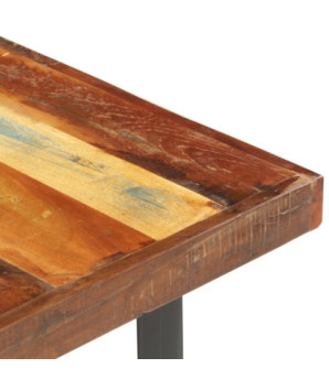 Măsuță cafea clasică, din lemn masiv reciclat, dreptunghiulară, 142x90x42 cm, handmade
